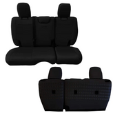 Bartact Tactical Rear Bench Seat Cover with No Arm Rest for Jeep Wrangler JL 4 Door 2018+
