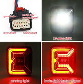 Infinite Offroad JP-TAIL-JL-TYPEC Tail Light Pair Type C for Jeep Wrangler JL 2018+