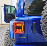 Infinite Offroad Tail Light Pair Blackout for Jeep Wrangler JL 2018+
