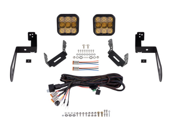 Diode Dynamics SS5 Bumper LED Pod Light Kit for Jeep Wrangler JK 2007-2018