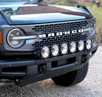 KC Hilites 91341 Gravity LED Pro6 39" Front Bumper Light Bar Kit for Ford Bronco 2021+