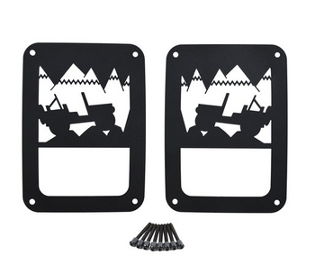 Kentrol 80702 Heritage Tail Light Guards for Jeep Wrangler JK 2007-2018