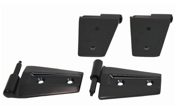 Kentrol 80575 4-Piece Door Hinge Set in Textured Black for Jeep Wrangler JK 2007-2018