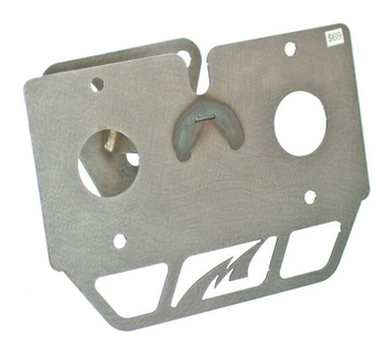 Motobilt MB2025 Spare Tire Tag Relocation Mount for Jeep Wrangler JK 2007-2018