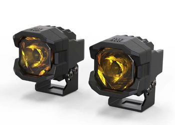 Morimoto BAF095 1Banger HXB LED Pod Light Pair Spot in Yellow
