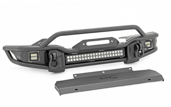 Rough Country 10647 Tubular Front Winch Bumper for Jeep Wrangler JK, JL & Gladiator JT 2007+