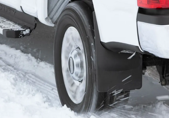 WeatherTech 120140 No-Drill Rear Mud Flap Pair for Ford Bronco 2021+