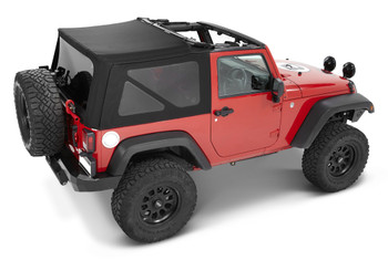 Bestop 54822-17 Supertop NX Soft Top in Black Twill for 2 Door Jeep Wrangler