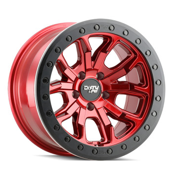 Dirty Life 9303-7973R38 9303 DT-1 Crimson Wheel 17x9 5x5 -38mm in Candy Red