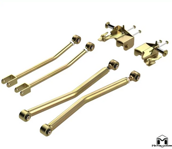 MetalCloak 7278 Front Four Link Long Arm Set for Jeep Wrangler JK 2007-2018