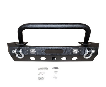 Crown Automotive RT20044 Heavy Duty Mid-Width Front Winch Bumper for Jeep Wrangler JL & Gladiator JT 2018+