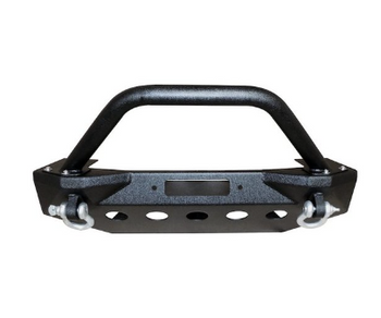 Crown Automotive RT20045 Heavy Duty Stubby Front Winch Bumper for Jeep Wrangler JL & Gladiator JT 2018+