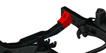 Globex Performance JK2005 Crossmember Bracket Kit for Jeep Wrangler JK 2007-2018