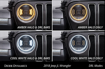 Diode Dynamics DD5165 Elite Max LED Headlights for Jeep Wrangler JL & Gladiator JT 2018+