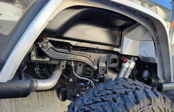 Nemesis Industries 16671 Rear Shorty Inner Fender Liner for Non-Factory Style SwayBars for Jeep Gladiator JT 2020+