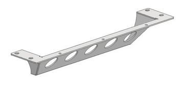 Outta Hand Fab JK-INS-FRNT-SKID Insanity Front Bumper Skid Plate for Jeep Wrangler JK 2007-2018