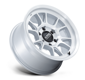 KMC Wheels KM729DX17855010N KM729 Range Wheel 17x8.5 in Gloss Silver with Machined Face