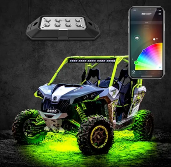 XK Glow XK-ROCK-ADV XKChrome RGB LED Rock Light Kit 8 Pc