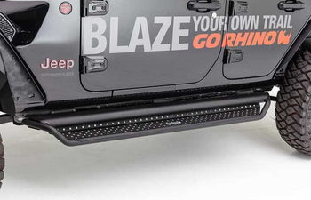 Go Rhino D14516T Dominator D1 Side Steps in Black for Jeep Gladiator JT 2020+