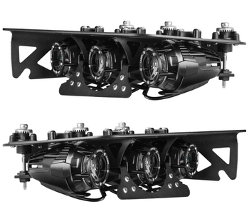 Oracle Lighting 5928-LZZ-001 Off-Road Laser Auxiliary Lights + LED Fog Light Kit for Steel Bumper Ford Bronco 2021+