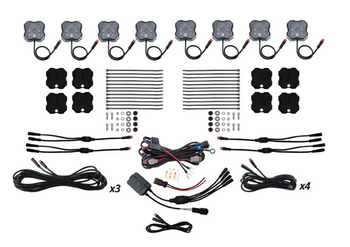 Diode Dynamics DD7745C RGBW Rock Light Installer Magnet Mount Kit with Controller 8-Pack