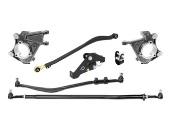 Rock Jock RJ-430001-103 High Steer Knuckle Kit for Stabilizer Shock & JL/JT Track Bar for Jeep Wrangler JK 2007-2018