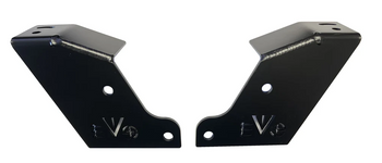 EVO MFG 3177B-1 KSPEC Tube Bumper Side Light Mounting Bracket Kit for Jeep Wrangler JK, JL & Gladiator JT 2007+