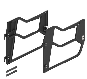 MetalCloak 4100 Aluminum Open Frame Front Tube Doors for Jeep Wrangler JK 2007-2018