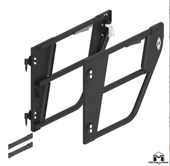 MetalCloak 4101 Aluminum Open Frame Rear Tube Doors for Jeep Wrangler JK 4 Door 2007-2018