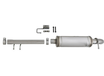 aFe Power 49-48069 Rock Basher 2.5-3" 409 Stainless Steel Cat Back Exhaust for Jeep Wrangler JK 4 Door 2007-2018