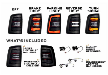 Morimoto LF752 XB LED Tail Lights for Ram HD 2019+