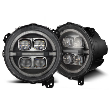 AlphaRex 880868 NOVA-Series LED Projector Headlights for Jeep Wrangler JL & Gladiator JT 2018+