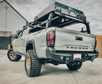 Body Armor 4x4 TC-2966 Pro Series II Rear Bumper for Toyota Tacoma Gen 3 2016-2023