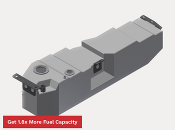 Long Range America JWJLPA 17 Gallon Auxiliary Fuel Tank for Jeep Wrangler JL 4 Door 2018+