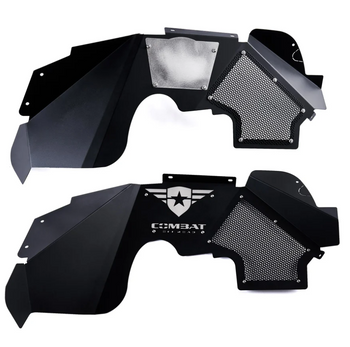 Combat Off Road 15-1066 Battle Ready Aluminum Front Inner Fenders for Jeep Wrangler JK 2007-2018