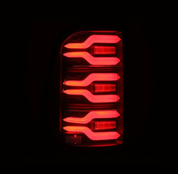 AlphaRex 640040 LUXX-Series LED Tail Lights Black for Ram 2019-2024