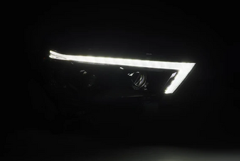 AlphaRex 880850 MK II PRO-Series Halogen Projector Headlights in Alpha Black for Toyota 4Runner 2014-2020