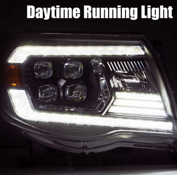 AlphaRex 880744 NOVA-Series LED Projector Headlights in Alpha Black for Toyota Tacoma 2005-2011