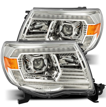 AlphaRex 880740 LUXX-Series LED Projector Headlights in Chrome for Toyota Tacoma 2005-2011