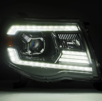 AlphaRex 880740 LUXX-Series LED Projector Headlights in Chrome for Toyota Tacoma 2005-2011