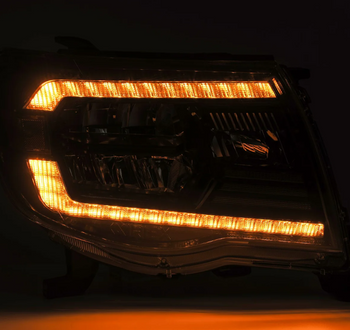 AlphaRex 880735 LUXX-Series LED Crystal Headlights in Black for Toyota Tacoma 2005-2011