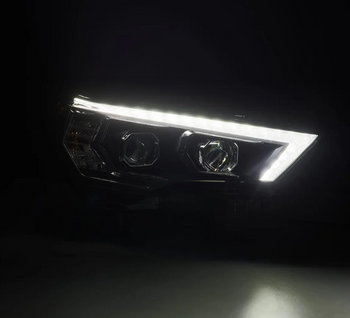 AlphaRex 880814 MK II PRO-Series Halogen Projector Headlights in Black for Toyota 4Runner 2014-2020