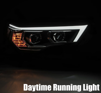 AlphaRex 880731 PRO-Series Halogen Projector Headlights in Chrome for Toyota 4Runner 2014-2020