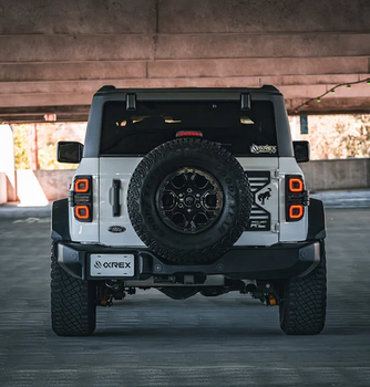 AlphaRex 659010 NOVA-Series Prismatic LED Tail Lights in Black for Ford Bronco 2021+