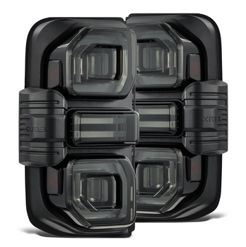 AlphaRex 659020 NOVA-Series Prismatic LED Tail Lights in Alpha Black for Ford Bronco 2021+