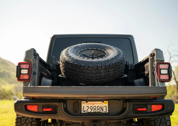 DV8 Offroad TCGL-03 Adjustable In-Bed Spare Tire Carrier for Jeep Gladiator JT 2020+