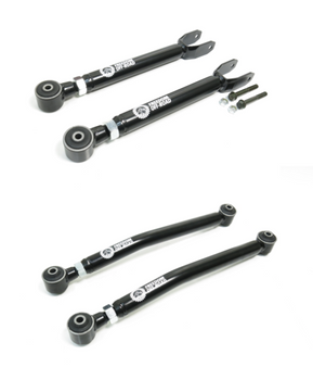 Freedom Off-Road FO-J703FU-ADJ+FO-J703FL-ADJ Adjustable Front Upper & Lower Control Arms 0-4.5" Lift for Jeep Wrangler JK 2007-2018