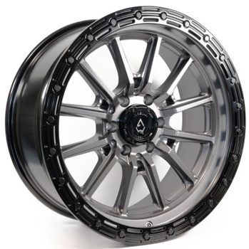 Arena Wheel Co. A106179075N01211 Trek Wheel 17x9 in Glossy Gun Metal with Glossy Black Lip