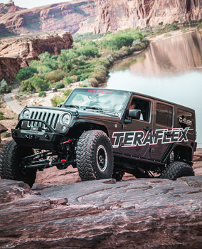 TeraFlex 1780000 ST Dual Rate Pneumatic Front Sway Bar for Jeep Wrangler JK, JL & Gladiator JT 2007+