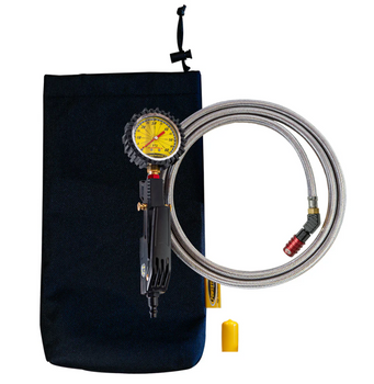 PowerTank TIG-9206 Trooper Safety Series 60 PSI Liquid Analog Ventoso Tire Inflator with 6ft Hose Whip